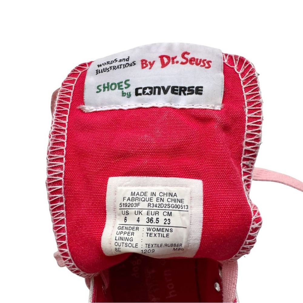Converse X Dr. Seuss How The Grinch Stole Christmas Sneakers - Picture 11 of 14